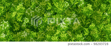 Green wall seamless pattern with raindeer moss 98283728
