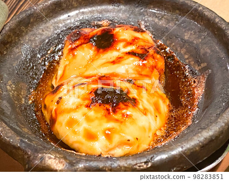 Fugu soft roe grilled with sauce Fugu soft roe grilled with sauce 98283851