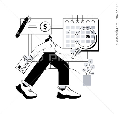 Payment terms abstract concept vector illustration. Payment terms abstract concept vector illustration. 98283878