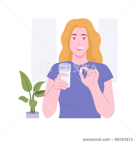 Dietary supplement isolated cartoon vector illustrations. Dietary supplement isolated cartoon vector illustrations. 98283913