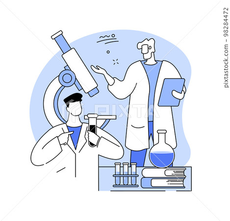 Laboratory course isolated cartoon vector illustrations. 98284472