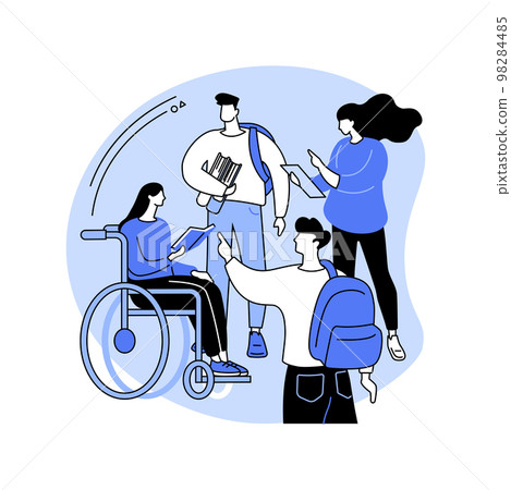 Inclusive environment isolated cartoon vector illustrations. 98284485
