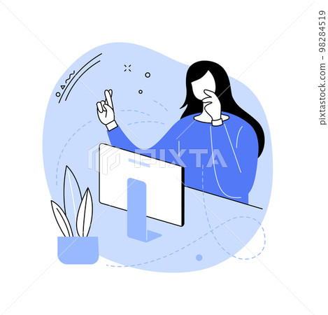 Waiting for results isolated cartoon vector illustrations. Waiting for results isolated cartoon vector illustrations. 98284519