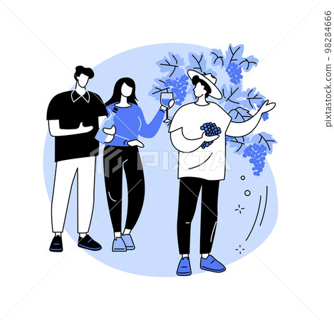 Visit vineyard isolated cartoon vector illustrations. Visit vineyard isolated cartoon vector illustrations. 98284666