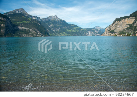 Beautiful countryside cityscape in Switzerland Beautiful countryside cityscape in Switzerland 98284667