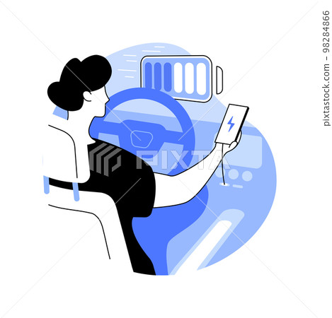 Car mount isolated cartoon vector illustrations. Car mount isolated cartoon vector illustrations. 98284866