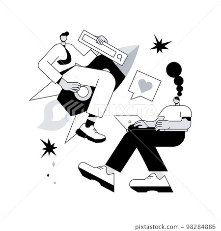 About us abstract concept vector illustration. 98284886