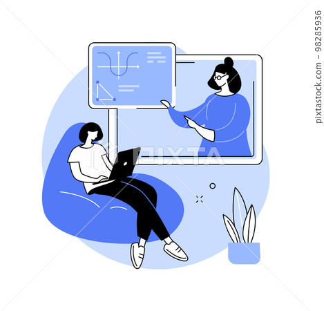 Online classes isolated cartoon vector illustrations. Online classes isolated cartoon vector illustrations. 98285936