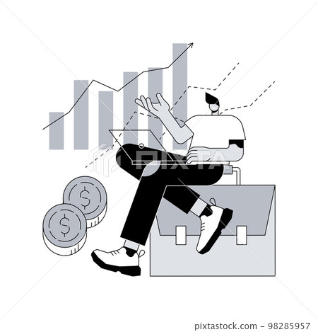 Portfolio income abstract concept vector illustration. Portfolio income abstract concept vector illustration. 98285957