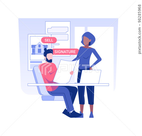 Closing the loan isolated concept vector illustration. Closing the loan isolated concept vector illustration. 98285968