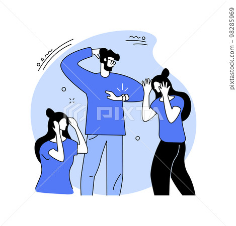 Being late isolated cartoon vector illustrations. 98285969