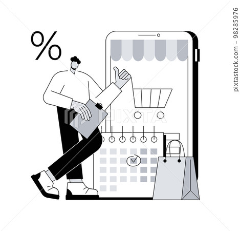 Deferment of payment abstract concept vector illustration. Deferment of payment abstract concept vector illustration. 98285976