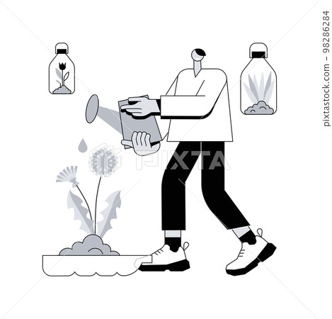 Upcycling abstract concept vector illustration. Upcycling abstract concept vector illustration. 98286284