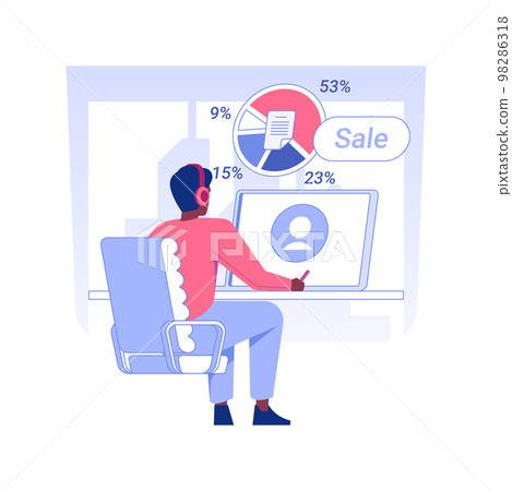 Marketing research isolated concept vector illustration. 98286318