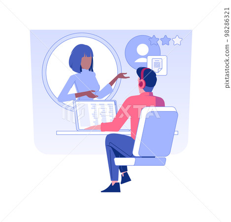Customer feedback isolated concept vector illustration. 98286321