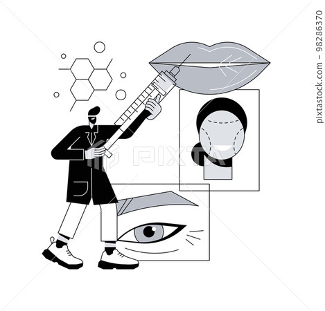 Beauty injection abstract concept vector illustration. Beauty injection abstract concept vector illustration. 98286370