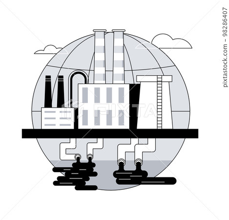 Groundwater pollution abstract concept vector illustration. 98286407