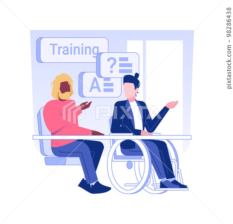 Diversity training isolated concept vector illustration. Diversity training isolated concept vector illustration. 98286438