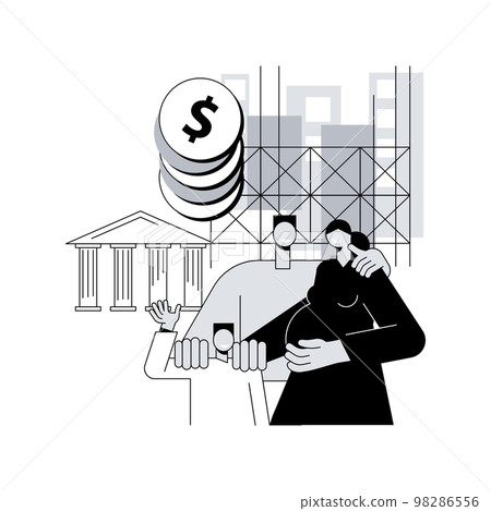 Building subsidy abstract concept vector illustration. Building subsidy abstract concept vector illustration. 98286556
