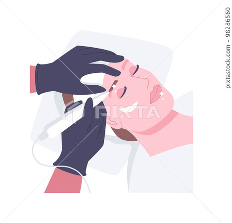 Permanent makeup isolated cartoon vector illustrations. Permanent makeup isolated cartoon vector illustrations. 98286560