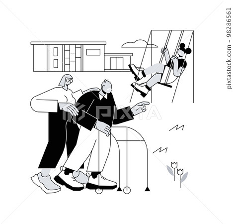 Community facilities abstract concept vector illustration. Community facilities abstract concept vector illustration. 98286561