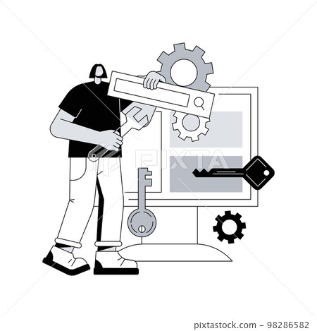 Content marketing abstract concept vector illustration. 98286582