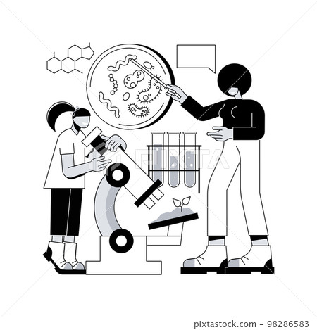 Science camp abstract concept vector illustration. 98286583