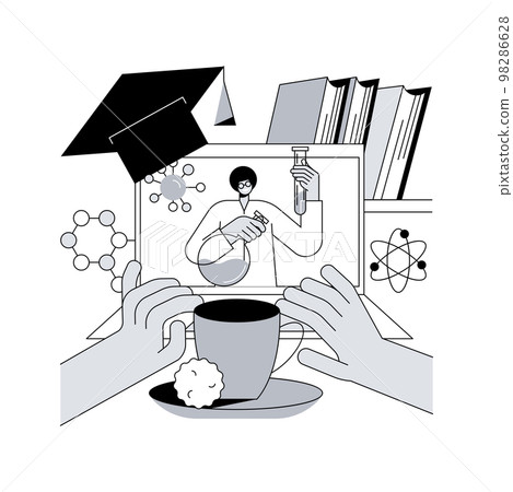 Webinar abstract concept vector illustration. 98286628