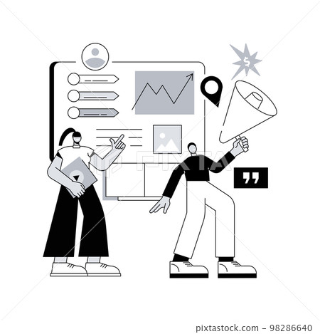 Marketing campaign management abstract concept vector illustration. Marketing campaign management abstract concept vector illustration. 98286640