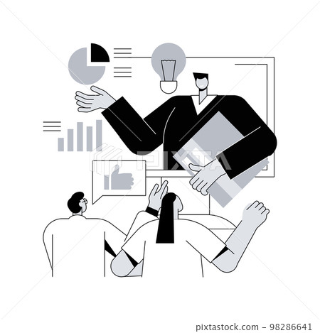Managers workshop abstract concept vector illustration. 98286641