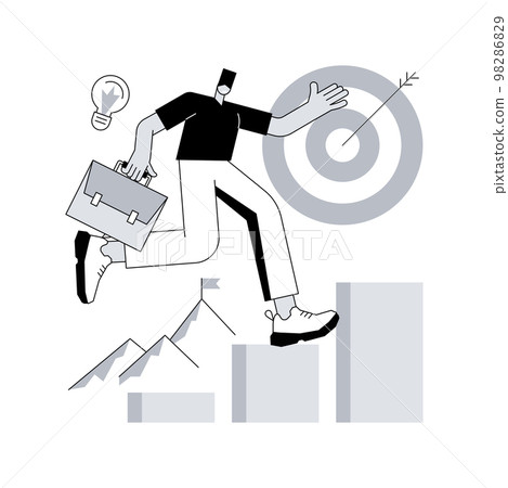 Business ambition abstract concept vector illustration. 98286829