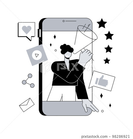 Online marketing abstract concept vector illustration. Online marketing abstract concept vector illustration. 98286921