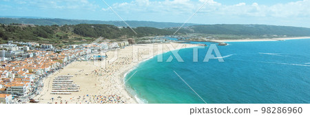 Nazare, Portugal - August 16, 2022 Nazare, Portugal - August 16, 2022 98286960