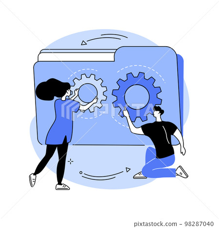 Job sharing abstract concept vector illustration. Job sharing abstract concept vector illustration. 98287040