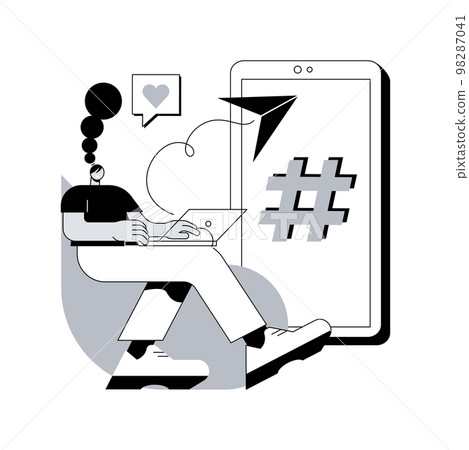 Social network promotion abstract concept vector illustration. Social network promotion abstract concept vector illustration. 98287041