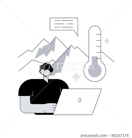 Cold calling abstract concept vector illustration. Cold calling abstract concept vector illustration. 98287176