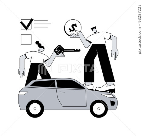 Dealership abstract concept vector illustration. 98287225