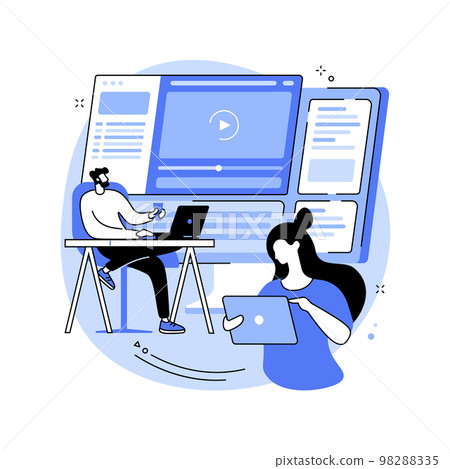 Packaged software abstract concept vector illustration. Packaged software abstract concept vector illustration. 98288335