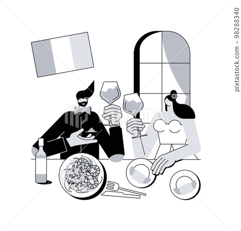 French cuisine abstract concept vector illustration. 98288340
