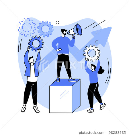 Leadership abstract concept vector illustration. Leadership abstract concept vector illustration. 98288385
