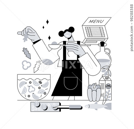 Mediterranean diet abstract concept vector illustration. 98288388
