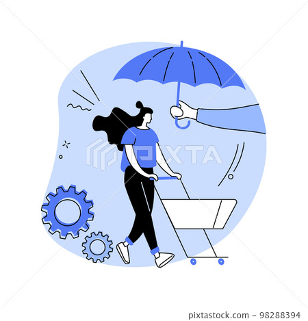 Consumer protection abstract concept vector illustration. 98288394