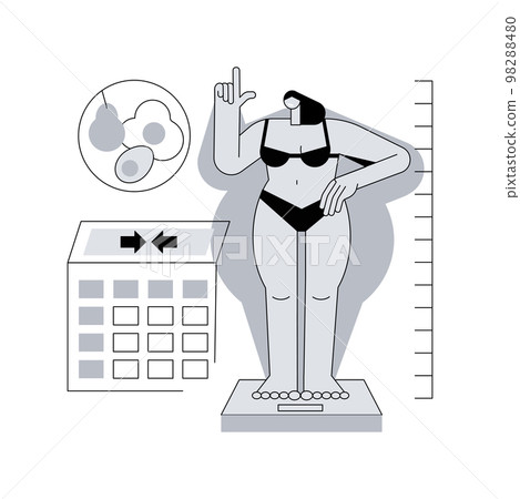 Body Mass Index abstract concept vector illustration. Body Mass Index abstract concept vector illustration. 98288480