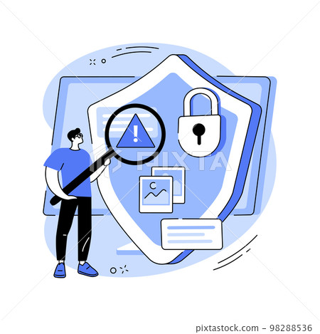 Media content control abstract concept vector illustration. Media content control abstract concept vector illustration. 98288536