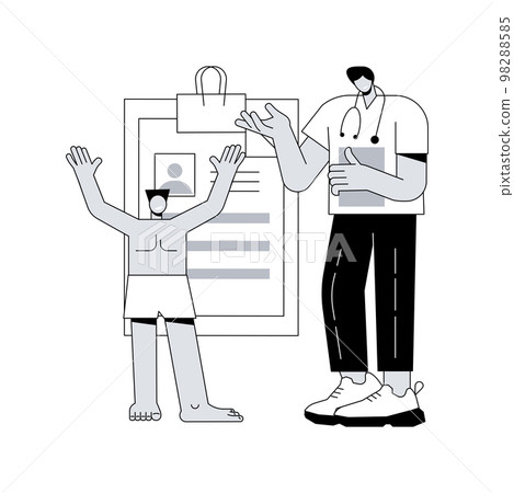 Head to toe physical examination abstract concept vector illustration. 98288585