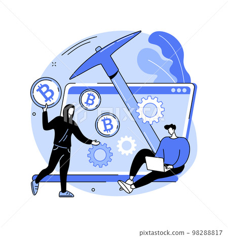 Hidden mining abstract concept vector illustration. Hidden mining abstract concept vector illustration. 98288817