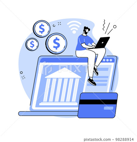 Open banking platform abstract concept vector illustration. Open banking platform abstract concept vector illustration. 98288914