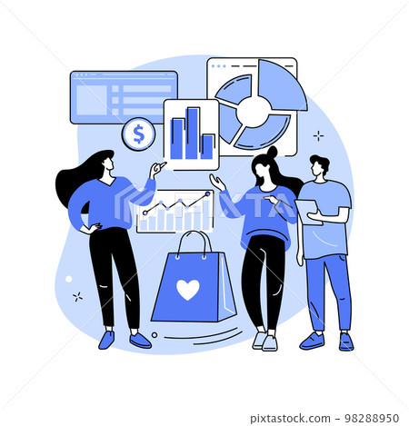 Consultative selling abstract concept vector illustration. 98288950