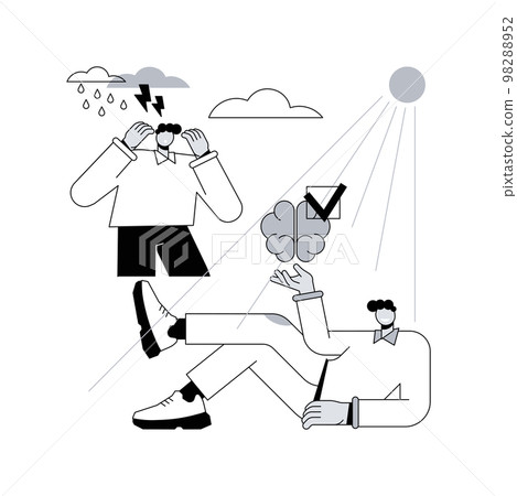 Light therapy abstract concept vector illustration. 98288952