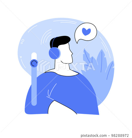 Headphones isolated cartoon vector illustrations. Headphones isolated cartoon vector illustrations. 98288972